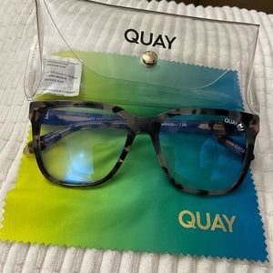 Quay Wired oversized blue light glasses